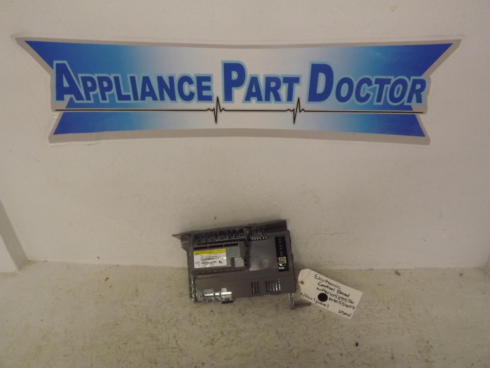 Whirlpool Washer WPW10583356 W10551697 Electronic Control Board Used Whirlpool Washer WPW10583356 W10551697 Electronic Control Board Used